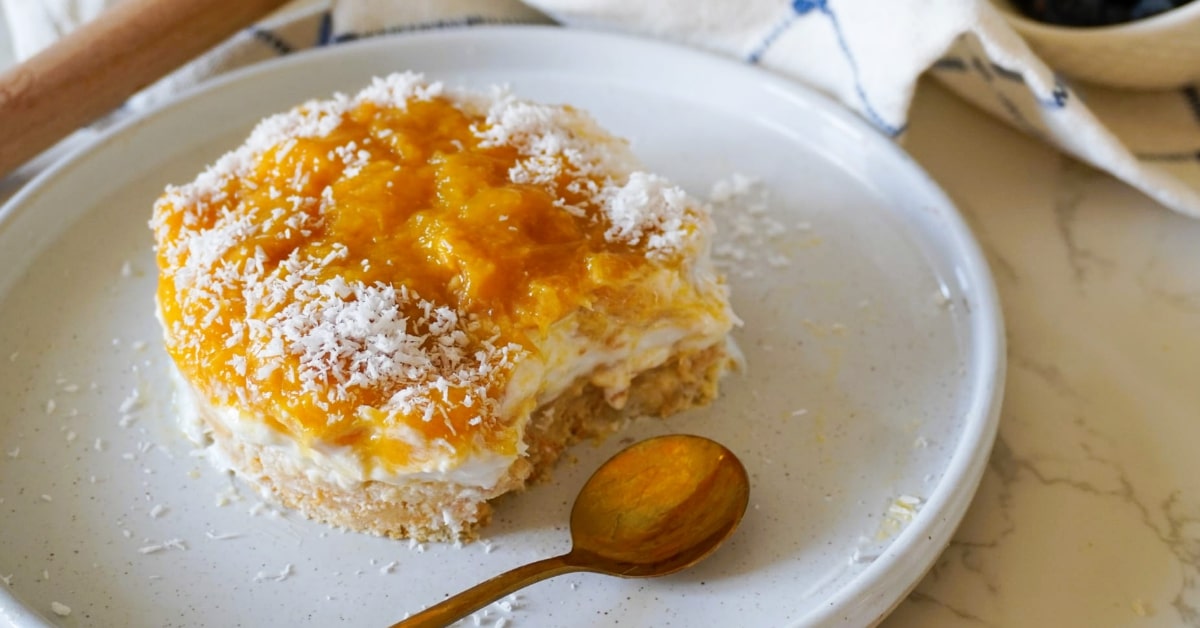 Mini cheesecake al mango