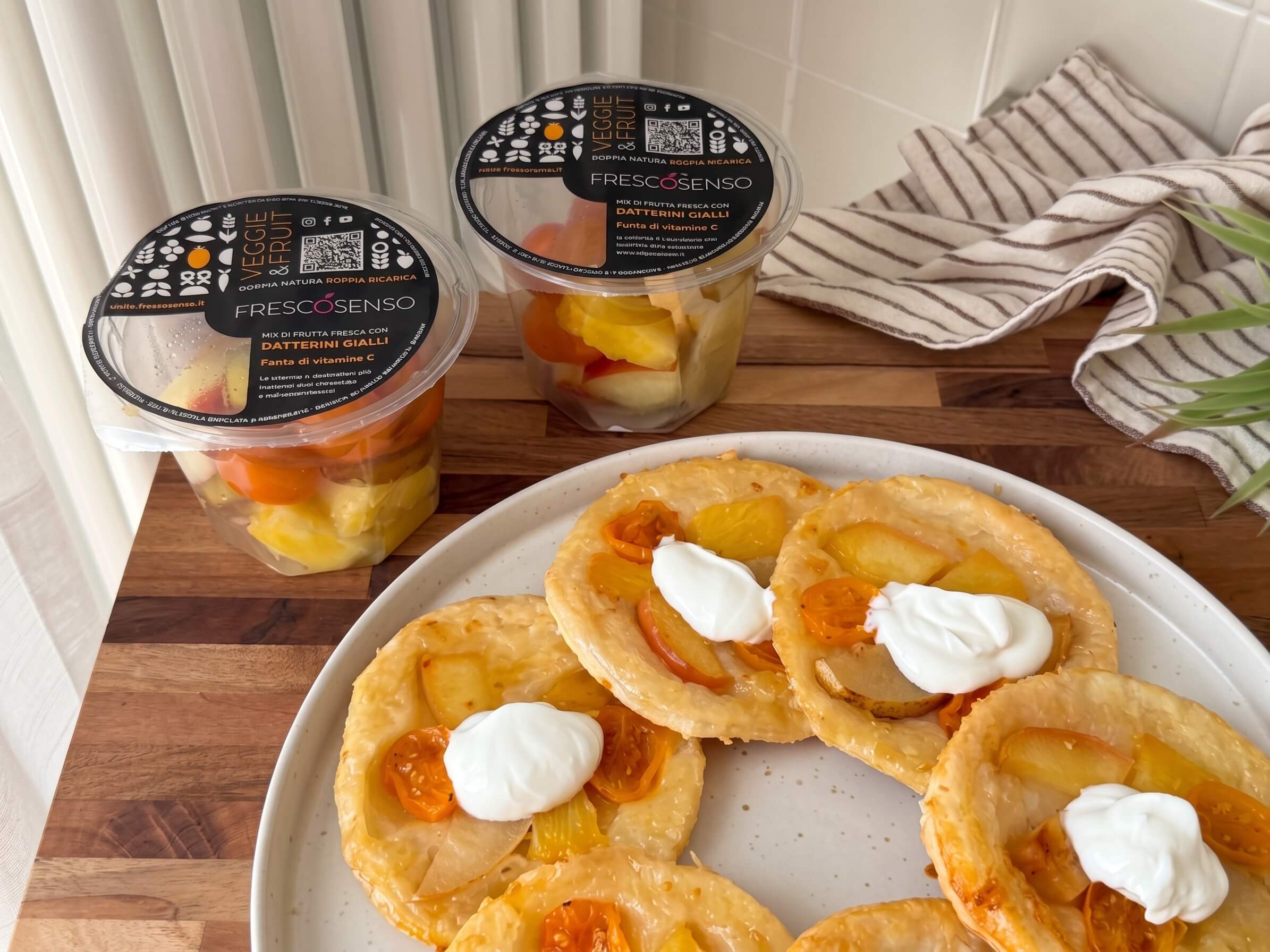 Tarte tatin con mix Veggie & Fruit